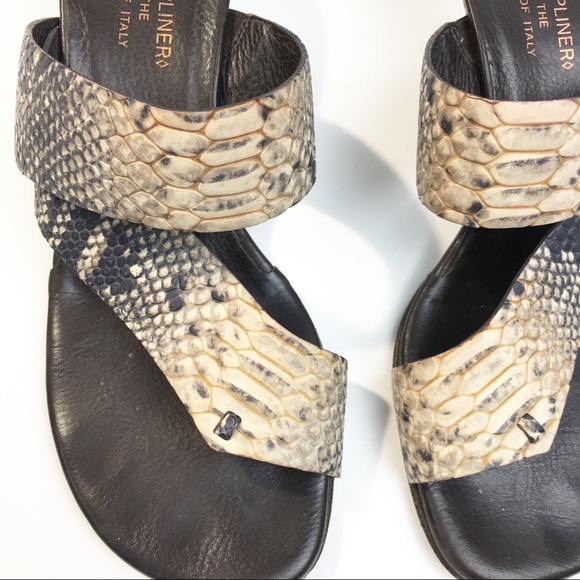 Donald J Pliner Viveca Snakeskin Kitten Heel 8 - Picture 3 of 10